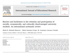 Artículo sobre resultados de la fase I de Incluni, publicado en International Journal of Educational Research (19 marzo 2022)