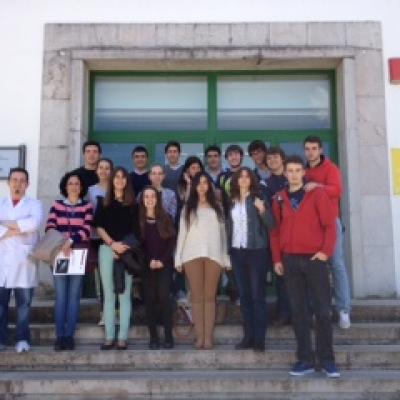 25 de abril de 2014, visita de los alumnos de bachillerato  del Colegio Santa Victoria de Córdoba