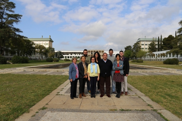 El equipo de la Universidad de Córdoba que trabaja en Diverfarming
