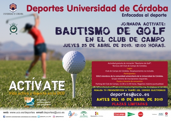 Las jornadas “Actívate con la UCO” regresan a la oferta deportiva de la Universidad de Córdoba