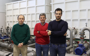 Los investigadores Emilio Camacho, Juan Antonio Rodríguez y Rafael González