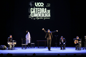 Momento del espectáculo protagonizado por David Palomar, Roberto Jaén, El Junco y Riki Rivera.