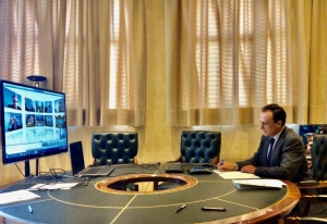 Videoconferencia del presidente de la CRUE; José Carlos Gómez Villamandos