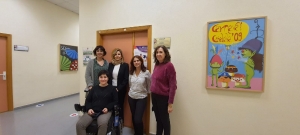 La vicerrectora de Políticas Inclusivas y Vida Universitaria con el equipo de la UNEI. 