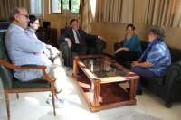 La UCO estudia vías de colaboración con la Pontificia Universidad Javeriana de Bogotá