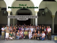 Alumnos de la Cátedra Intergeneracional de Priego visitan el Parlamento andaluz