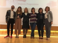 Los profesores Carmen Calvo y Octavio Salazar, Premios Mujeres Progresistas 2017 