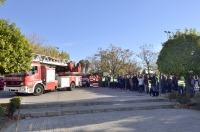  Evacuadas cerca de 1.500 personas en la Facultad de Ciencias de la Educación en un simulacro de incendio