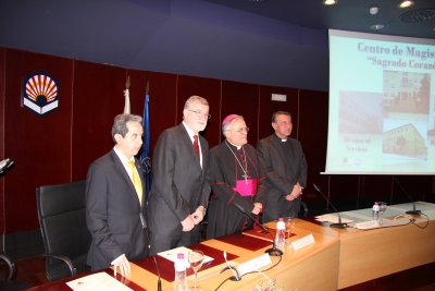 De izq a dcha: Nicolas Fernández, Jose Manuel Roldán, Demetrio Fernández y Jesús Poyato