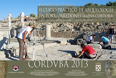 Cartel anunciador del curso de Arqueología