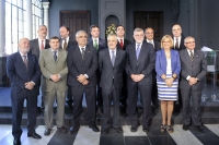 El presidente Grian con los rectores de las universidades pblicas andaluzas