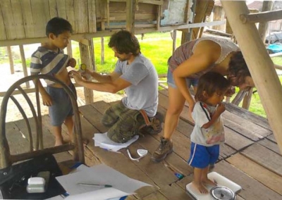 Investigadores de la UCO trabajando en Iquitos