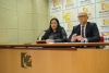 De izquierda a derecha, Dolores Amo y Rafael Linares en la presentación de la actividad