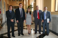 De izquierda a derecha, Daniel García, José Carlos Gómez Villamandos, Beatriz Jurado, Arturo González y Miguel Moreno