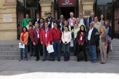 Miembros de Innovagro en la sede del Rectorado de la Universidad de Córdoba