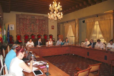 Imagen general del Pleno del Consejo Social celebrado en el Salón de Columnas