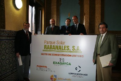 La UCO participa en la creacin de un parque solar en Rabanales