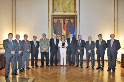 Los rectores andaluces con la presidenta Susana Díaz