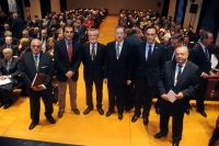 De  izquierda a derecha, Joaquín Criado, José Antonio Nieto, José Peña, Benito Valdés, José Carlos Gómez Villamandos y Aniceto López