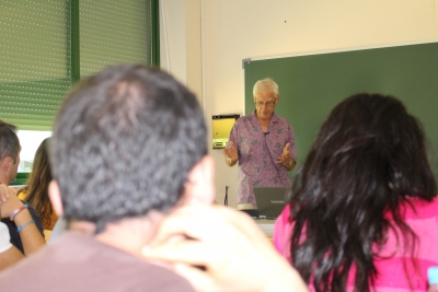 John Passioura, durante su conferencia