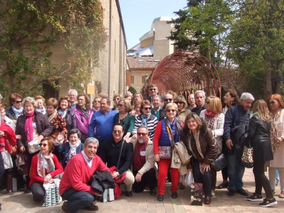 Foto de familia de los participantes en el viaje a La Rioja