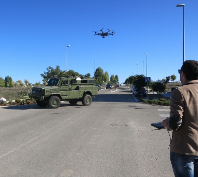 Pruebas con un dron en el Parque Tecnológico