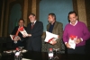 De izquierda a derecha, Miguel Agudo, José Manuel Roldán, Francisco Fernández Sevilla y Antonio Fernández en la presentación de ligro de UGT-A coordinado por Agudo