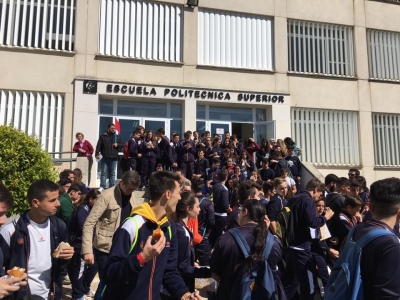 Estudiantes en la EPS Belmez