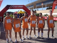 Participantes de la UCO en la carrera de cinco km.