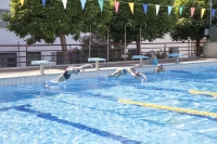 Un momento de la competición de natación