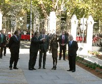 El rector recibe a los príncipes de Asturias y al secretario de estado de universidades