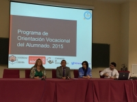 Julia Romero, Alfonso Zamorano, Ana Moreno y Julio Camacho durante la charla