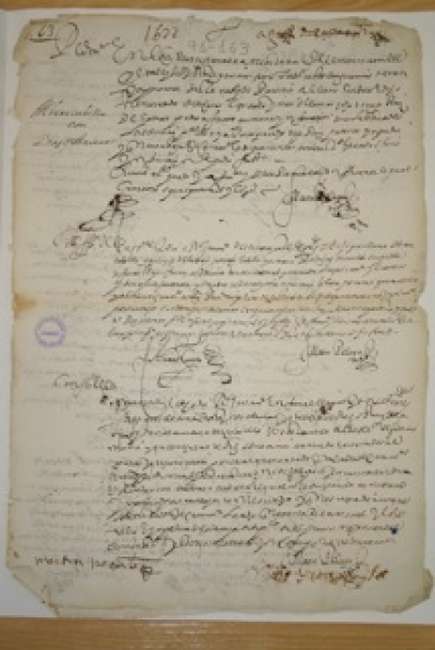 Uno de los archivos utilizados por Otero en su investigación
