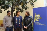 De izquierda a derecha, Pablo García Casado, Pablo Rabasco y Albert Serra