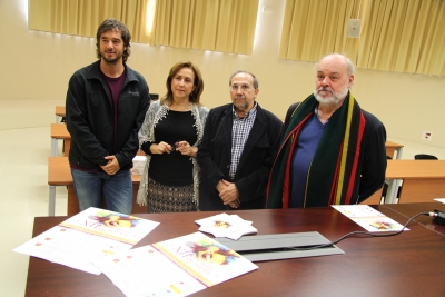 De izquierda a derecha, Pablo Rabasco, Mara Rosal, Enrique Glvez y Bernd Dietz en la presentacin del seminario
