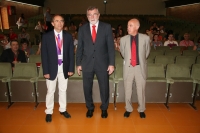 De izquierda a derecha, Santiago Sánchez, José Manuel Roldán y Antonio Sola