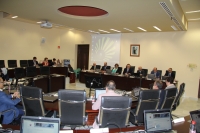 Vista general de la sala de Consejo de Gobierno durante la sesión ordinaria celebrada hoy.