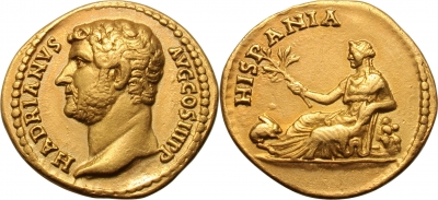 Imagen de monedas usadas en el Imperio Romano