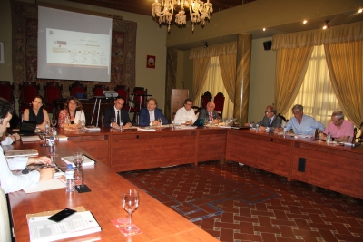 Reunión del Pleno del Consejo Social de la UCO en el Salón de Columnas