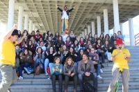 Presentación de Circuni frente a la Facultad de Ciencias de la Educación