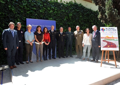 Autoridades en la presentación del Trofeo Ciudad de Córdoba de campo a través 
