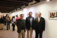 Juan Murillo, Álvaro Cánovas y Juan Miguel Moreno, en la inauguración