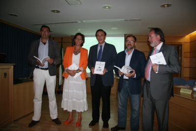 De  izq a dcha: Rafael Astorga, Carmen Tarradas, Jose Carlos Gómez,Librado Carrasco y Manuel Gutiérrez