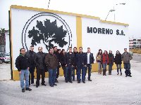 Los alumnos del Master de Comercio Exterior  visitan las instalaciones de la empresa Moreno dedicada a la comercialización de aceites y vinos