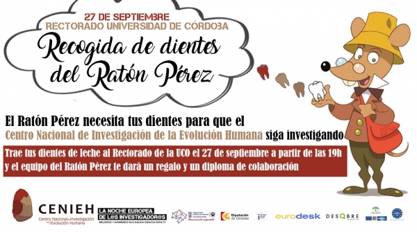 El equipo del Ratón Pérez recogerá dientes de leche durante la Noche Europea de los Investigadores