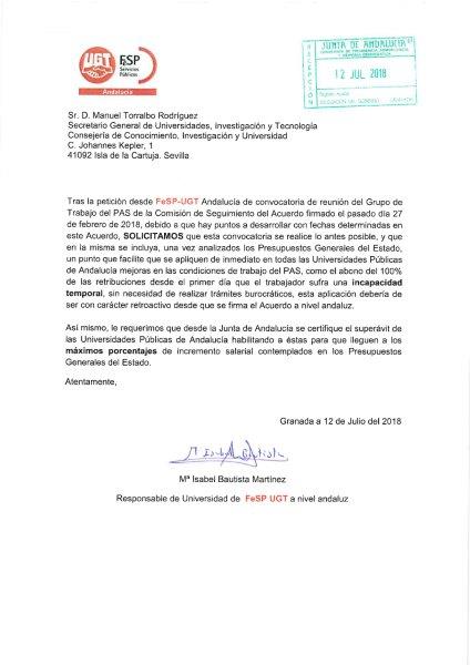 Descargar documento registrado dirigido a la la Secretaría General de Universidad de la Junta de Andalucía (+)
