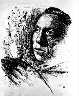 Retrato de Miguel Hernndez, por Gregorio Prieto