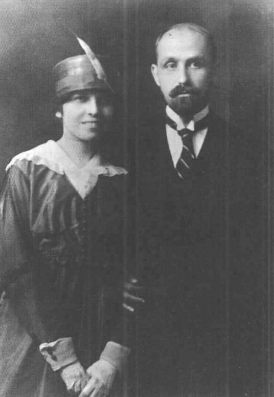 Juan Ramón Jiménez y Zenobia Camprubí de novios. Nueva York, 2-marzo-1916.