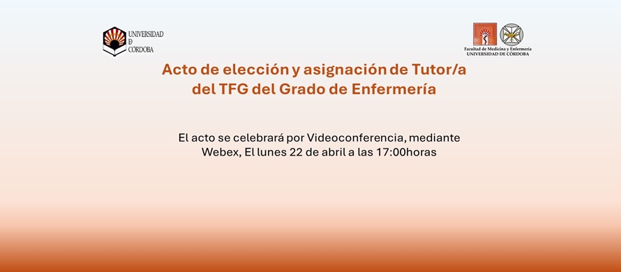 acto eleccion tutores TFG ENF