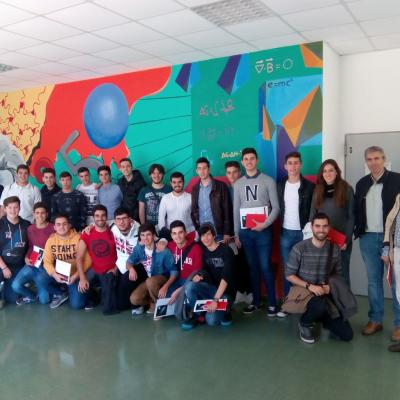 22 de abril de 2016, visita de los alumnos de bachillerato de los I.E.S. Averroes y Zoco de Córdoba
